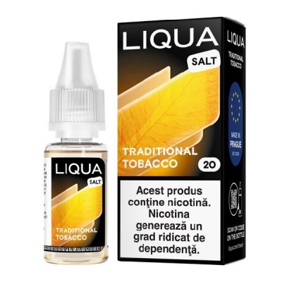 Lichid Liqua Salt 10ml - Traditional Tobacco