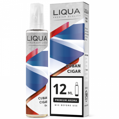 Aroma Liqua 12ml in sticluta de 70ml, Longfill, Cuban Cigar