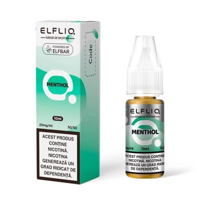 Lichid Elf Bar ElfLiq Salt 10ml - Menthol Lichid Elf Bar ElfLiq Salt 10ml - Menthol