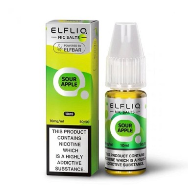 Lichid Elf Bar ElfLiq Salt 10ml - Sour Apple Lichid Elf Bar ElfLiq Salt 10ml - Sour Apple