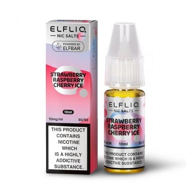 Lichid Elf Bar ElfLiq Salt 10ml - Strawberry Raspberry Cherry Ice Lichid Elf Bar ElfLiq Salt 10ml - Strawberry Raspberry Cherry Ice