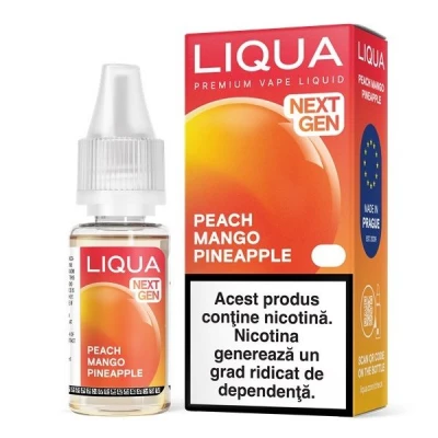 Liqua Nextgen 10ml - Peach Mango Pineapple Liqua Nextgen 10ml - Peach Mango Pineapple