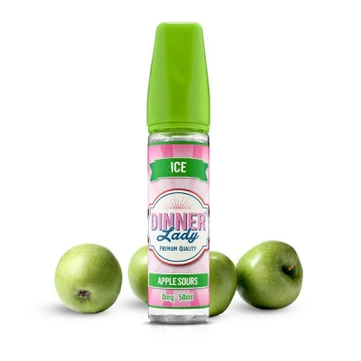 Lichid Dinner Lady Apple Sours 50ml Fara Nicotina Lichid Dinner Lady Apple Sours 50ml Fara Nicotina