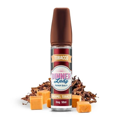 Lichid Dinner Lady Caramel Tobacco 50ml Fara Nicotina