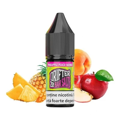 Lichid Drifter Bar Salts Pineapple Peach Mango 10ml Lichid Drifter Bar Salts Pineapple Peach Mango 10ml