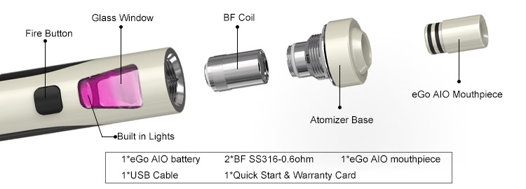 Joyetech eGo AIO – țigară electronică tip pen, 1500 mAh, 2 ml Joyetech eGo AIO – țigară electronică tip pen, 1500 mAh, 2 ml