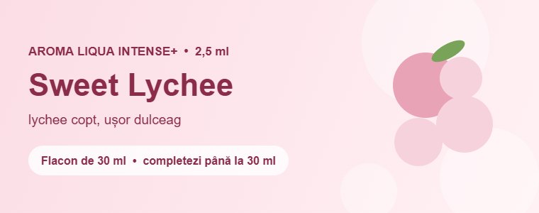 Aromă Liqua Sweet Lychee 2,5 ml – lychee copt, ușor dulceag