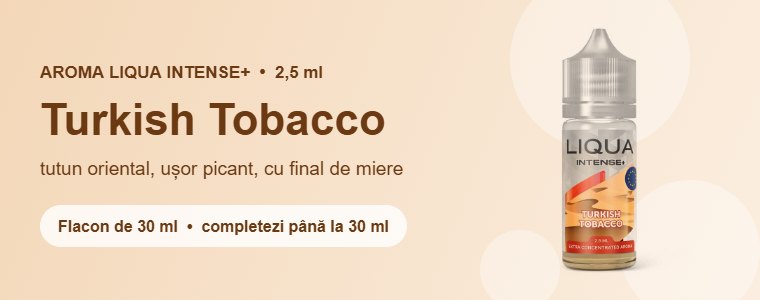 Aromă Liqua Turkish Tobacco 2,5 ml – tutun oriental, ușor picant, cu final de miere