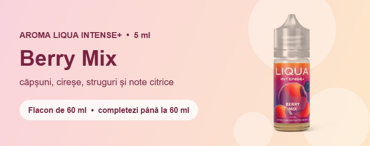 Aromă Liqua Berry Mix 5 ml – căpșuni, cireșe, struguri și note citrice