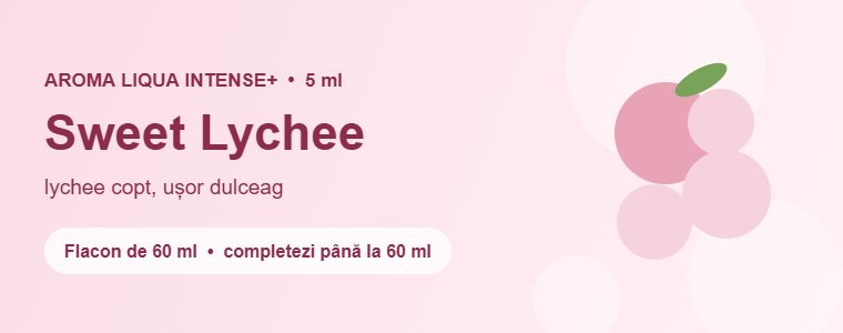 Aromă Liqua Sweet Lychee 5 ml – lychee copt, ușor dulceag Aromă Liqua Sweet Lychee 5 ml – lychee copt, ușor dulceag