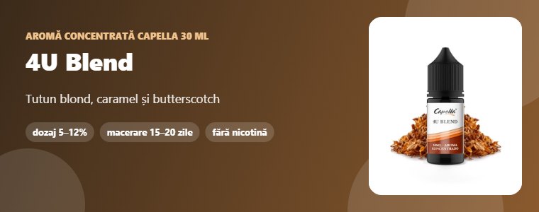 Aromă Capella 4U Blend 30 ml Aromă concentrată Capella 4U Blend 30 ml