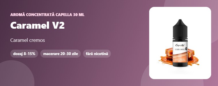 Aromă Capella Caramel V2 30 ml Aromă concentrată Capella Caramel V2 30 ml