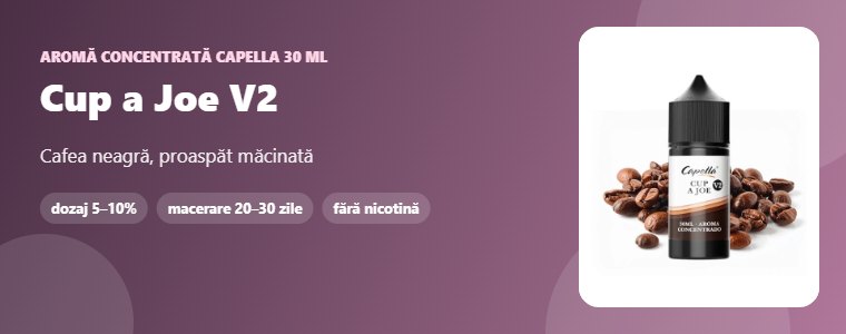 Aromă Capella Cup a Joe V2 30 ml Aromă concentrată Capella Cup a Joe V2 30 ml
