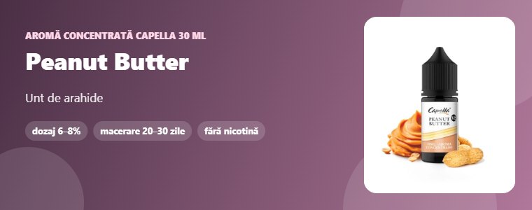 Aromă Capella Peanut Butter 30 ml Aromă concentrată Capella Peanut Butter 30 ml