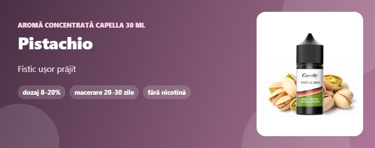 Aromă Capella Pistachio 30 ml Aromă concentrată Capella Pistachio 30 ml