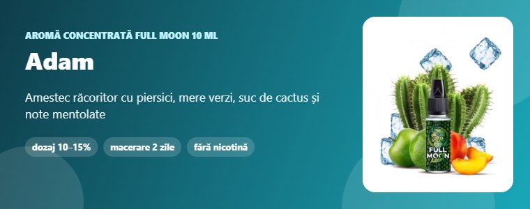 Aromă Full Moon Adam 10 ml Aromă concentrată Full Moon Adam 10 ml
