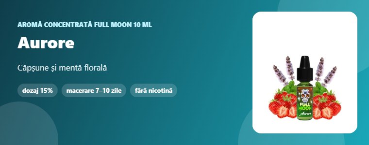 Aromă Full Moon Aurore 10 ml Aromă concentrată Full Moon Aurore 10 ml