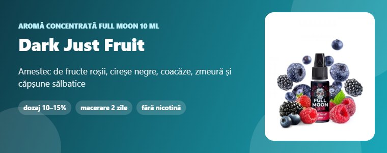 Aromă Full Moon Dark Just Fruit 10 ml Aromă concentrată Full Moon Dark Just Fruit 10 ml