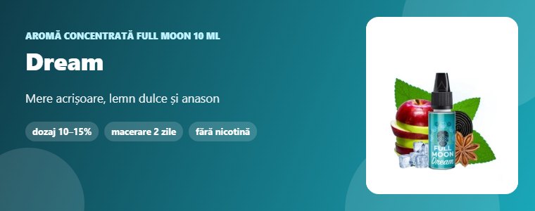 Aromă Full Moon Dream 10 ml Aromă concentrată Full Moon Dream 10 ml