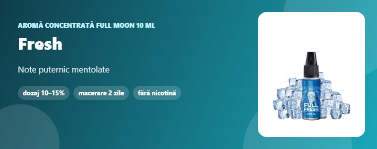 Aromă Full Moon Fresh 10 ml Aromă concentrată Full Moon Fresh 10 ml