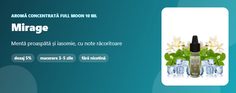 Aromă Full Moon Mirage 10 ml Aromă concentrată Full Moon Mirage 10 ml