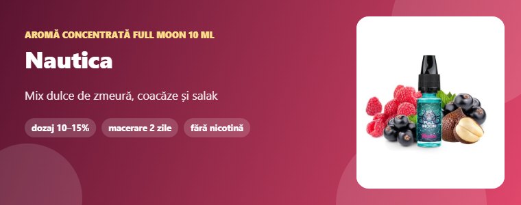 Aromă Full Moon Nautica 10 ml Aromă concentrată Full Moon Nautica 10 ml