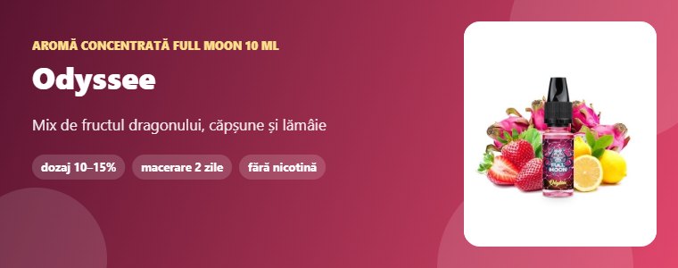 Aromă Full Moon Odyssee 10 ml Aromă concentrată Full Moon Odyssee 10 ml