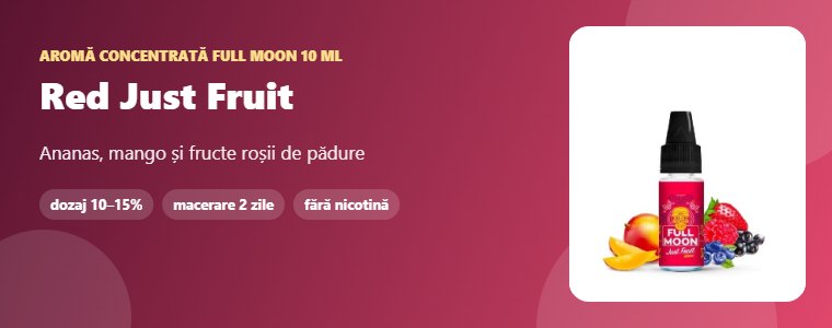 Aromă Full Moon Red Just Fruit 10 ml Aromă concentrată Full Moon Red Just Fruit 10 ml