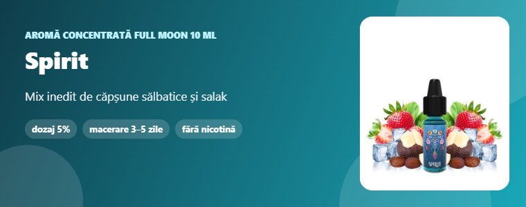 Aromă Full Moon Spirit 10 ml Aromă concentrată Full Moon Spirit 10 ml