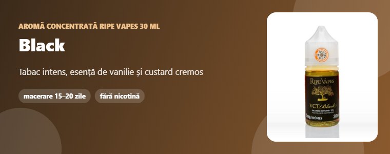 Aromă Ripe Vapes Black 30 ml Aromă concentrată Ripe Vapes Black 30 ml