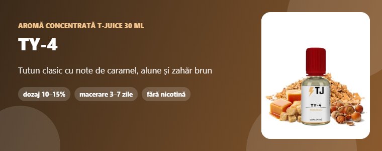 Aromă T-Juice TY-4 30 ml Aromă concentrată T-Juice TY-4 30 ml