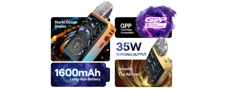 Uwell Caliburn G5 Koko – 1600 mAh, 35 W, cartușe GPP Uwell Caliburn G5 Koko – 1600 mAh, 35 W, cartușe GPP