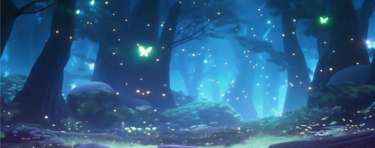 Tema animată a ecranului Caliburn G5 în varianta Mystic Forest