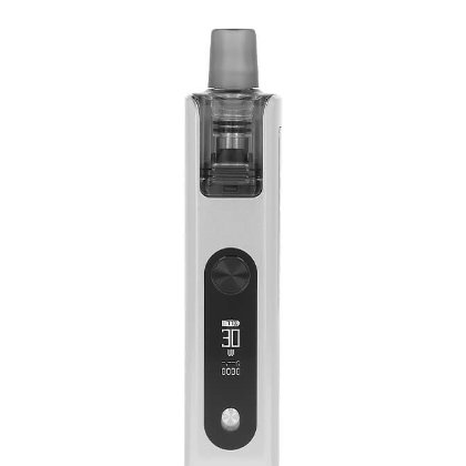 Profilul lateral al Voopoo Doric Go, cu ecran și buton Profilul lateral al Voopoo Doric Go, cu ecran și buton