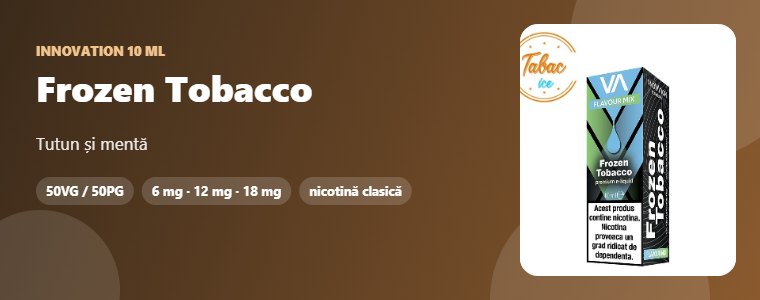Lichid Innovation Frozen Tobacco 10 ml Lichid Innovation Frozen Tobacco 10 ml