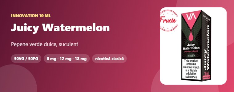 Lichid Innovation Juicy Watermelon 10 ml Lichid Innovation Juicy Watermelon 10 ml