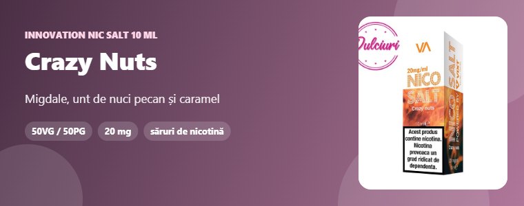 Lichid Innovation Nic Salt Crazy Nuts 10 ml Lichid Innovation Nic Salt Crazy Nuts 10 ml