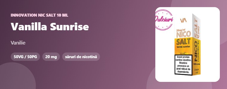 Lichid Innovation Nic Salt Vanilla Sunrise 10 ml Lichid Innovation Nic Salt Vanilla Sunrise 10 ml