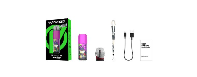 Conținutul pachetului Vaporesso Luxe Q2 SE Conținutul pachetului Vaporesso Luxe Q2 SE