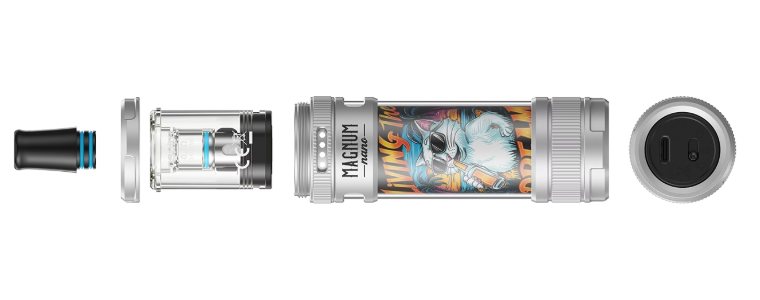 Componentele Aspire Magnum Nano – muștiuc, cartuș și dispozitiv Componentele Aspire Magnum Nano – muștiuc, cartuș și dispozitiv