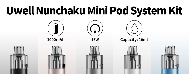 Uwell Nunchaku Mini – 1000 mAh, 16W, pod de 10 ml