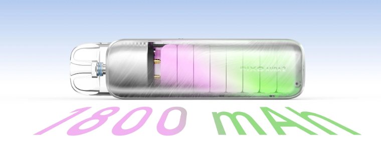 Aspire Pixo Aura 2 – baterie integrată de 1800 mAh