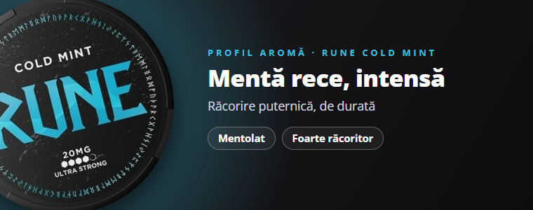 Aroma Rune Cold Mint: mentă rece, intensă Aroma Rune Cold Mint: mentă rece, intensă