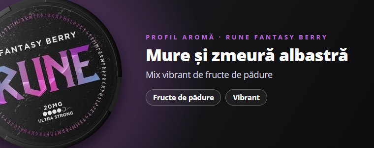 Aroma Rune Fantasy Berry: mure și zmeură albastră