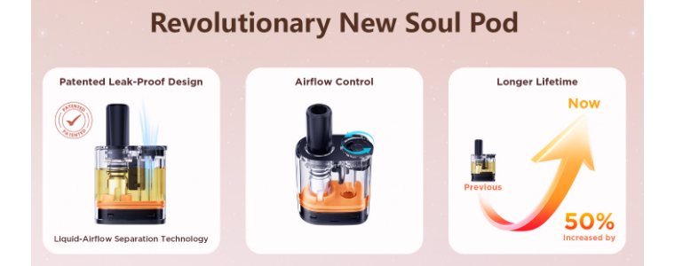 Tehnologia cartușului Geekvape Soul Tehnologia cartușului Geekvape Soul