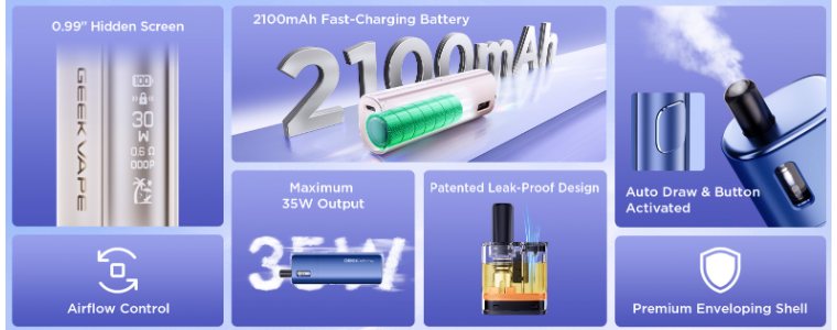 Geekvape Soul 2 – funcții principale Geekvape Soul 2 – funcții principale