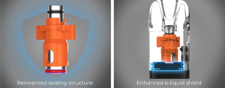 Cartuș Uwell EM2 cu sistem anti-scurgere EM-LOCK