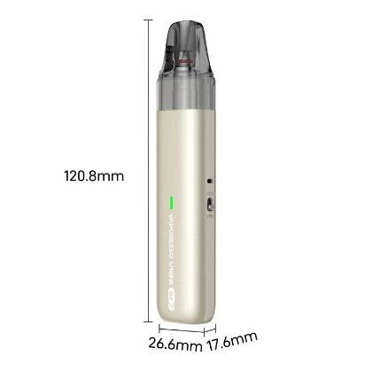 Dimensiunile Vaporesso Vibe SE2 – 120,8 x 26,6 x 17,6 mm