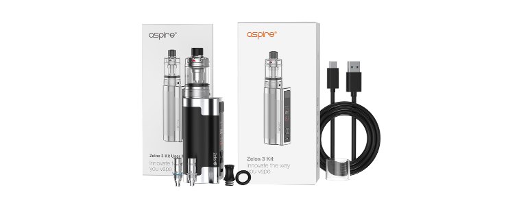 Aspire Zelos 3 - conținut pachet Aspire Zelos 3 - conținut pachet