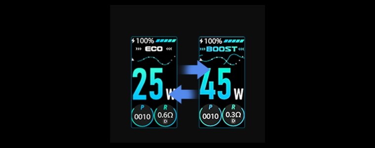 Lost Vape Thelema Nano - moduri Eco și Boost Lost Vape Thelema Nano - moduri Eco și Boost